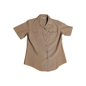 Y2K Flying Cross SizS-M SS Uniform Shirt California Highway Patrol CHP Poly/Wool